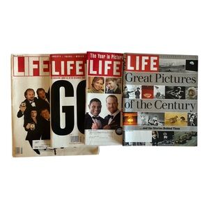 LIFE magazines- set of 4 from 1993-1999 Vintage